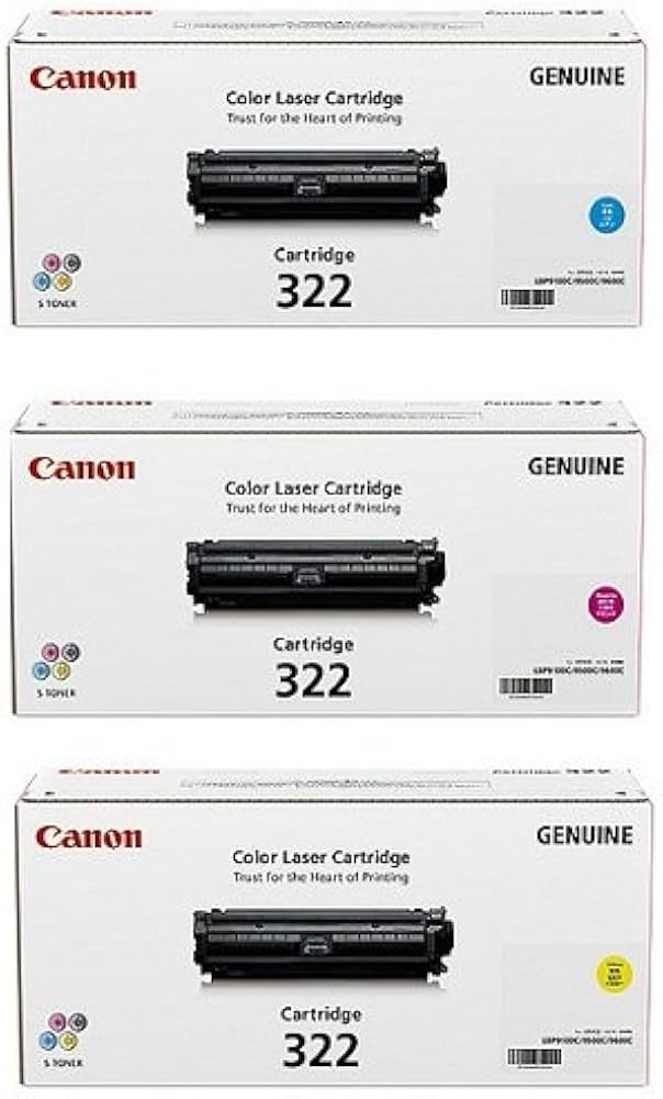 Amazon.co.jp: CANON トナーカートリッジ322 カラー3色セット 純正品