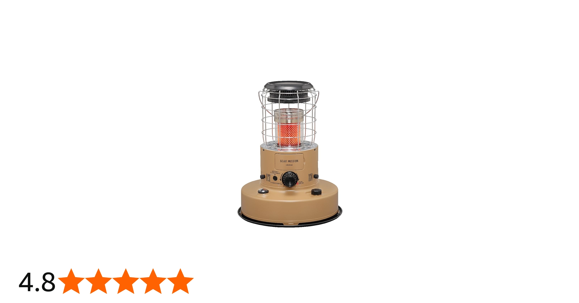 Amazon | 【トヨトミ】 GEAR MISSION 赤熱対流形石油ストーブ RR-GER25