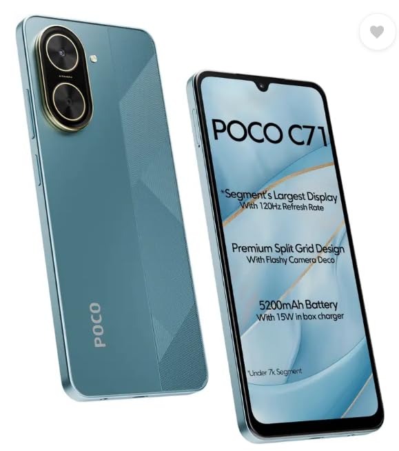 POCO C71, Cool Blue (4GB, 64GB) : Amazon.in: Electronics