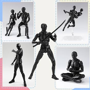 Amazon | MemeDa デッサン人形 多関節可動 スタンド付き ポーズ変更