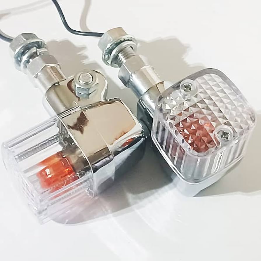 Amazon | 角型 メッキ ヨーロピアン クリア ウインカー クリスタル