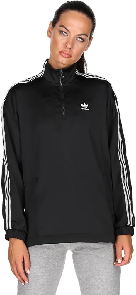 adidas Originals Women's Adicolor Classics Satin Quarter-Zip