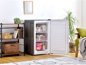 Amazon.co.jp: タンスのゲン 冷凍庫 60L 右開き フリーケース付き 調節