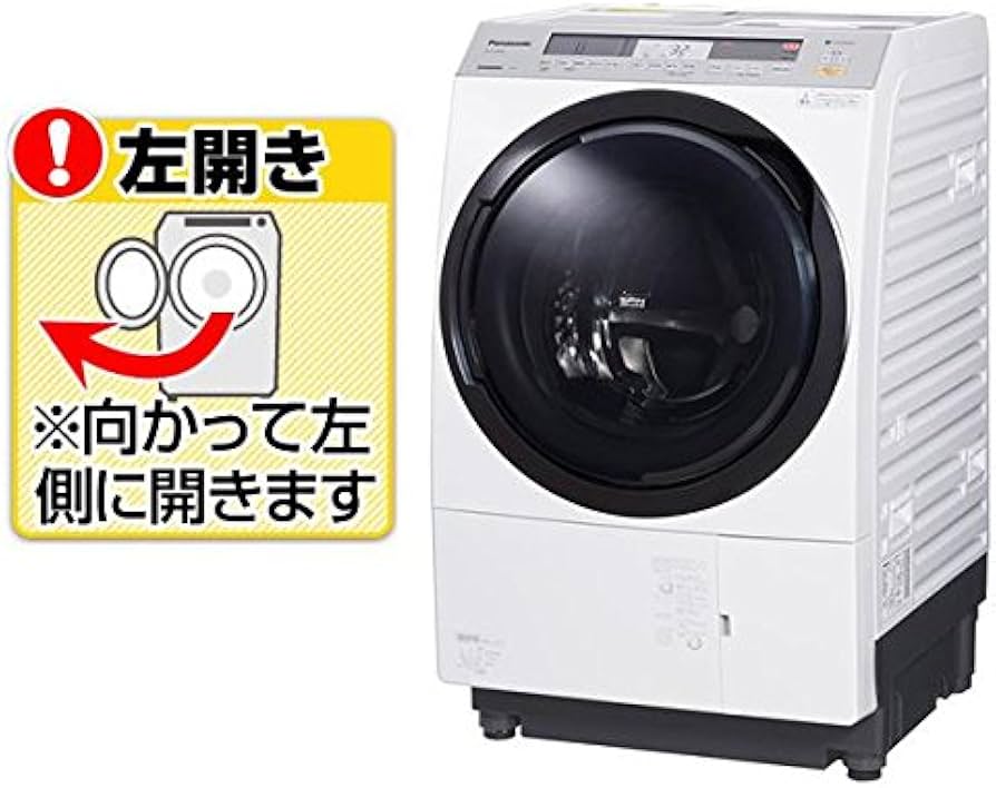 Amazon | パナソニック ななめドラム洗濯乾燥機 クリスタルホワイト NA