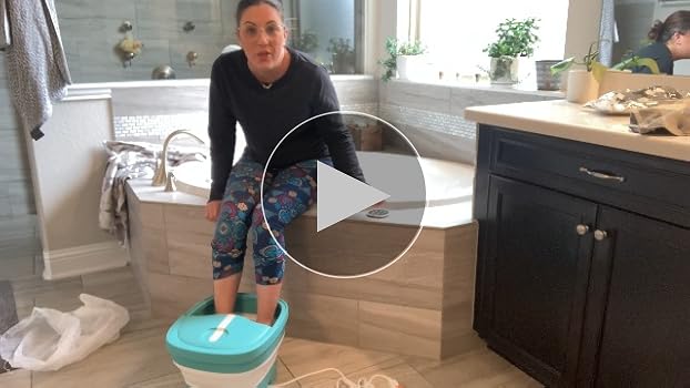 Amazon.com: HOSPAN Collapsible Foot Spa Electric Rotary Massage