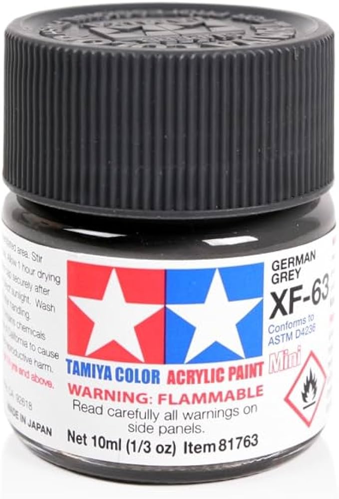 Amazon | タミヤ アクリル ミニ XF63 ジャーマン グレー TAM81763