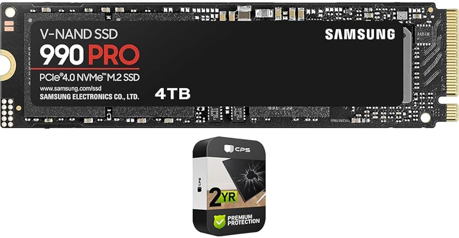 Amazon.com: Samsung MZ-V9P4T0B/AM 990 PRO PCIe 4.0 NVMe M.2 SSD