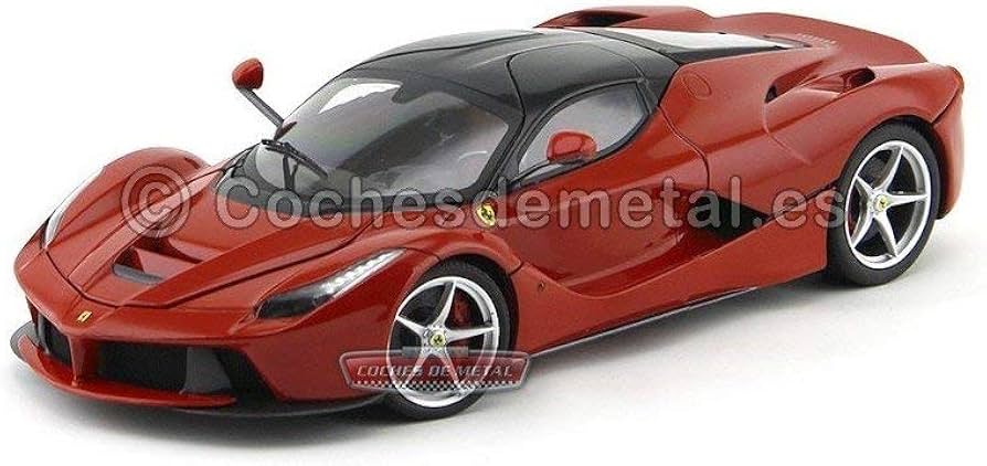 Amazon.com: Ferrari Modellauto1:18 LaFerrari Hot Wheels Elite Rot