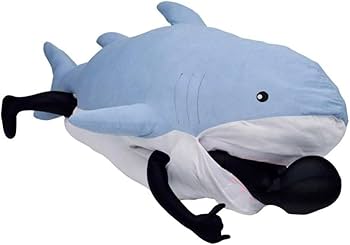 Amazon.co.jp: からだごとひんやり サメクッション ラージ サメ超巨大