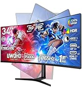Amazon.co.jp: cocopar モニター 34インチ UWQHD 曲面 ウルトラワイド