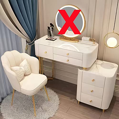 訳あり品 写真をご確認グレーのマーブル調ドレッサー80cm 108-06 2025