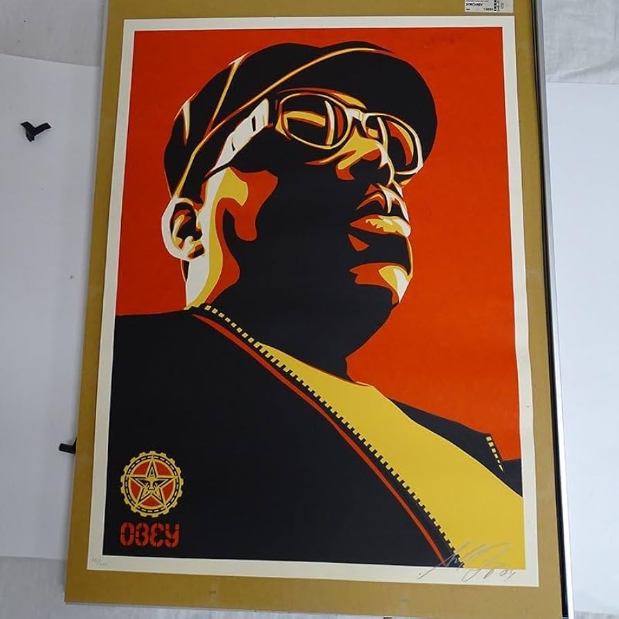 Amazon.co.jp: OBEY BIGGIE RED Shepard Fairey OBEY THE GIANT オベイ