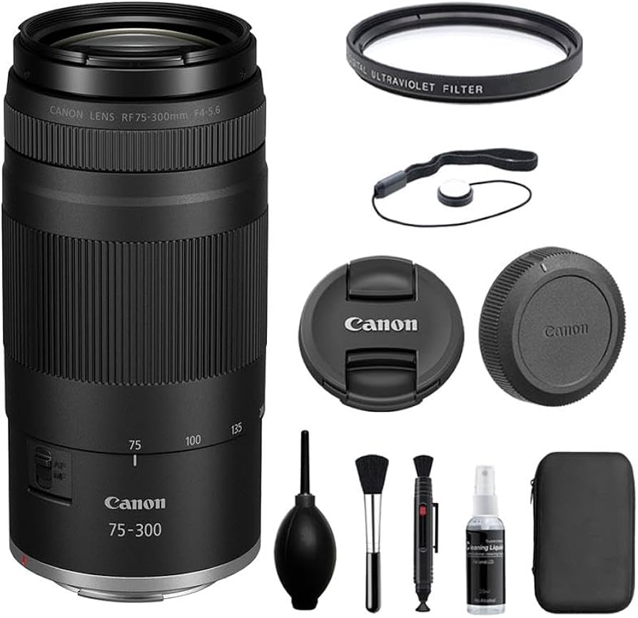 Amazon.com : Canon RF75-300mm F4-5.6 Zoom Lens with UV Filter +