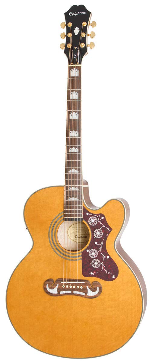 Amazon | Epiphone J-200 EC Studio Vintage Natural エレクトリック