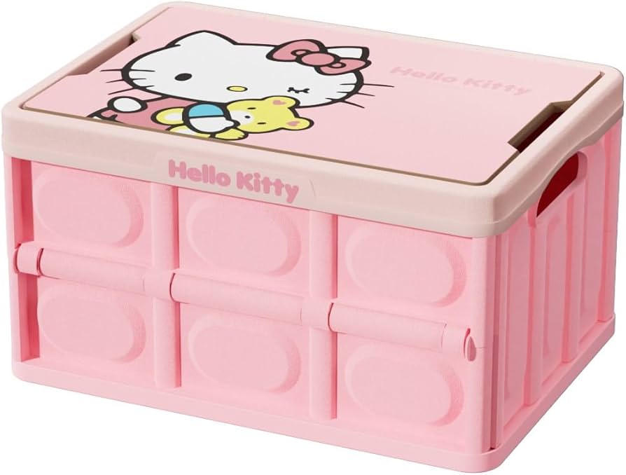 Amazon.co.jp: ハローキティ 車用収納ボックス 折畳み式 トランク