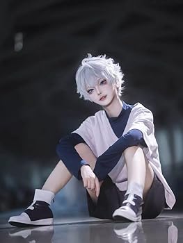 Amazon.co.jp: [NAMIKOE] キルア コスプレ 衣装 ウィッグ 付き可 フル