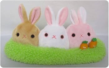 らびだんご くろしろ ちゃ くろ 草原 セット 三英貿易 ぬいぐるみ 廃盤