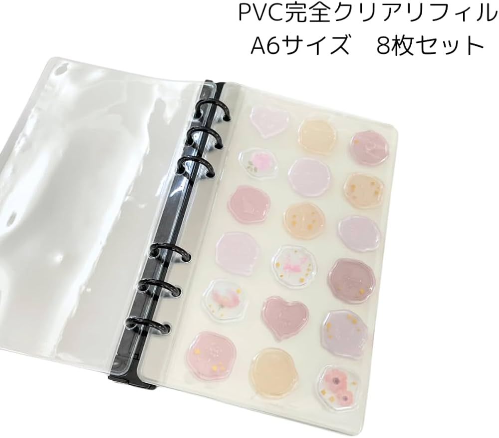 Amazon.co.jp: A6 クリアリフィル バインダー 推し活 リフィルポケット