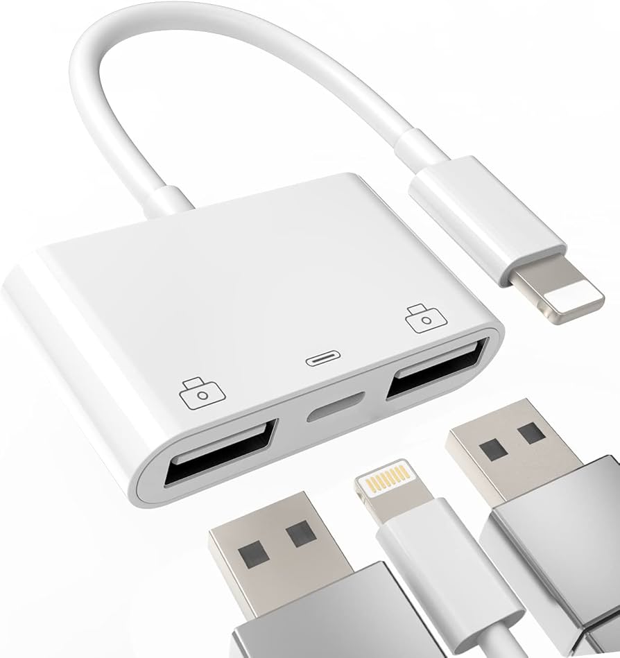 Amazon.co.jp: アップル Lightning USB 変換 同時 きゅうそく充電