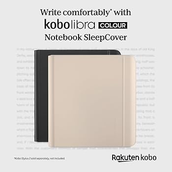 Amazon.com: Kobo Libra Colour SleepCover Case | Black Notebook