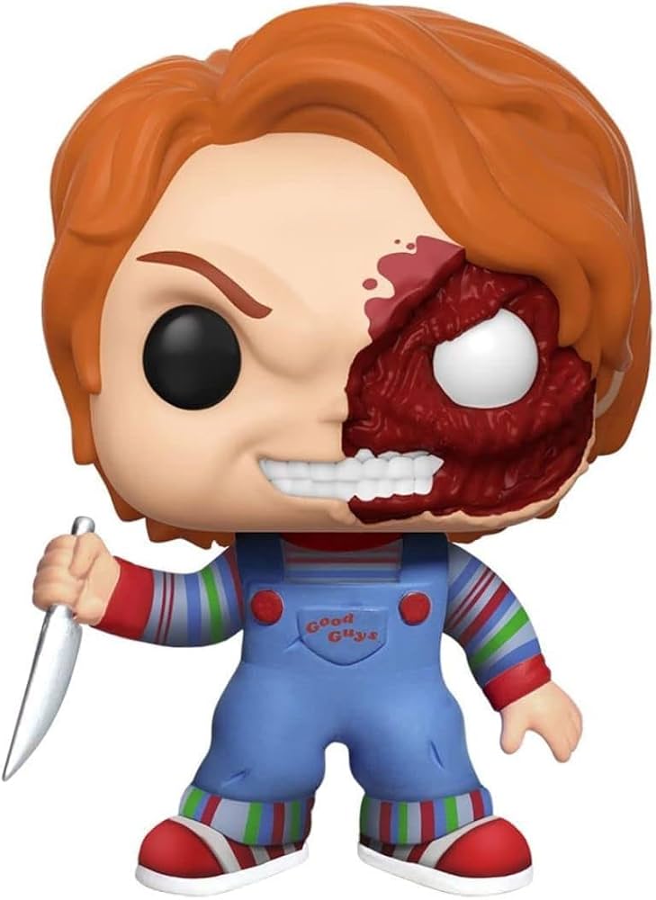 Amazon.com: Funko POP Movies: Horror S7 - Chucky Half (BD) (Exc