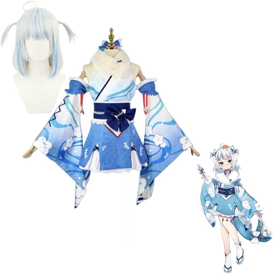 Amazon.co.jp: [VAPAX] がうる・ぐら コスプレ衣装 Gawr Gura サメ