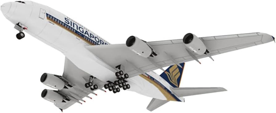 Amazon | 1:120 スケール A380 シンガポール航空 エアバス民間旅客機