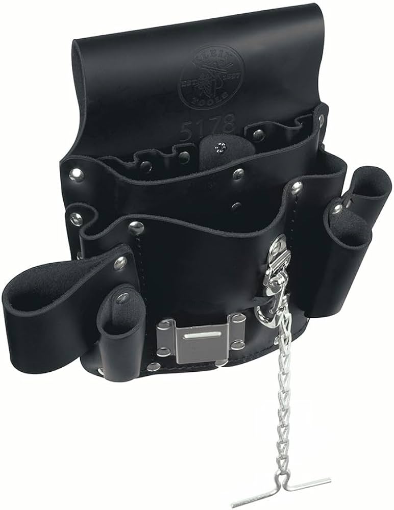 Amazon | KLEIN レザーツールポーチ 8ポケット 5178 | 腰袋・釘袋