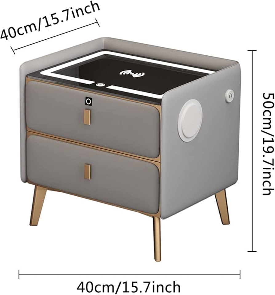 Amazon.co.jp: スマートナイトスタンドベッドサイドテーブル充電