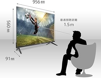 Amazon | KONKA チューナーレス テレビ 43型 スマートテレビ 液晶4K