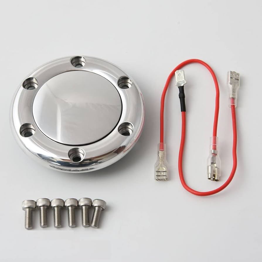 Amazon | ビレットホーンボタン 6ボルトステアリングホイール