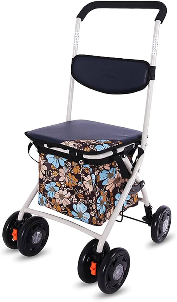 Amazon | NN/AA 高齢者向けショッピングカート 高齢者用カー シルバー