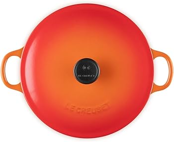 Amazon｜[ルクルーゼ] マルミット オレンジ 22cm 内側 マット