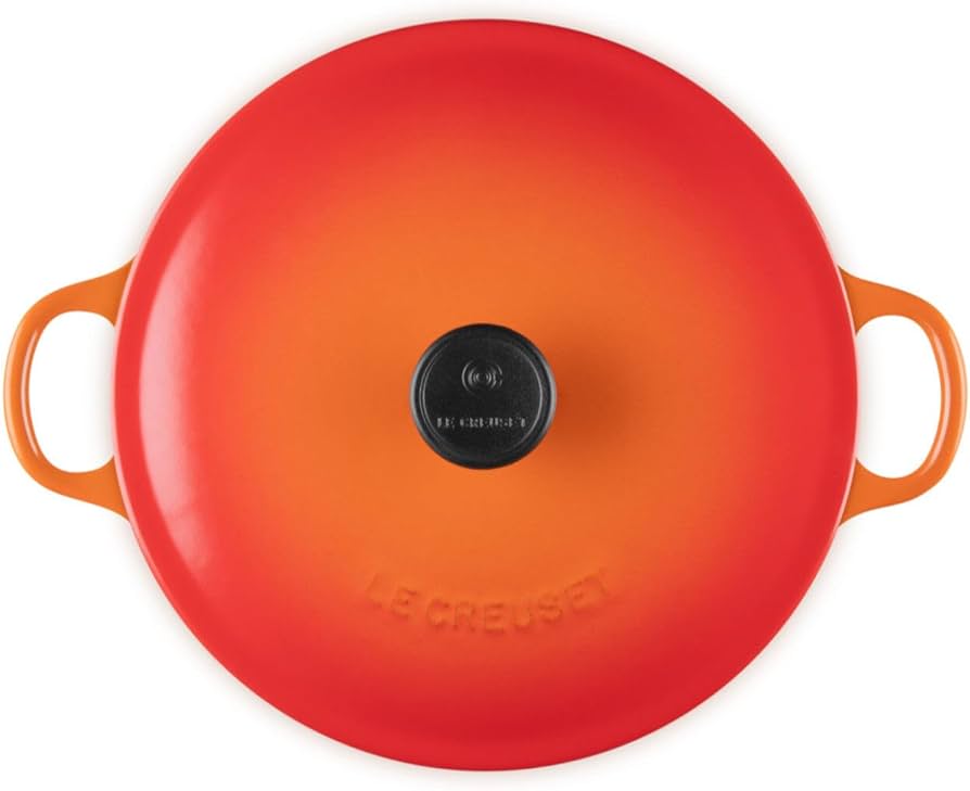 Amazon｜[ルクルーゼ] マルミット オレンジ 22cm 内側 マット