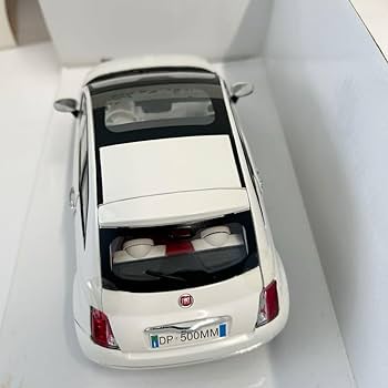 Amazon | FIAT ディーラー特注 MONDO MOTORS 1/18 Nuova FIAT500 White