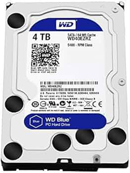 Amazon | WD Blue 4TB Desktop Hard Disk Drive - 5400 RPM SATA 6 Gb