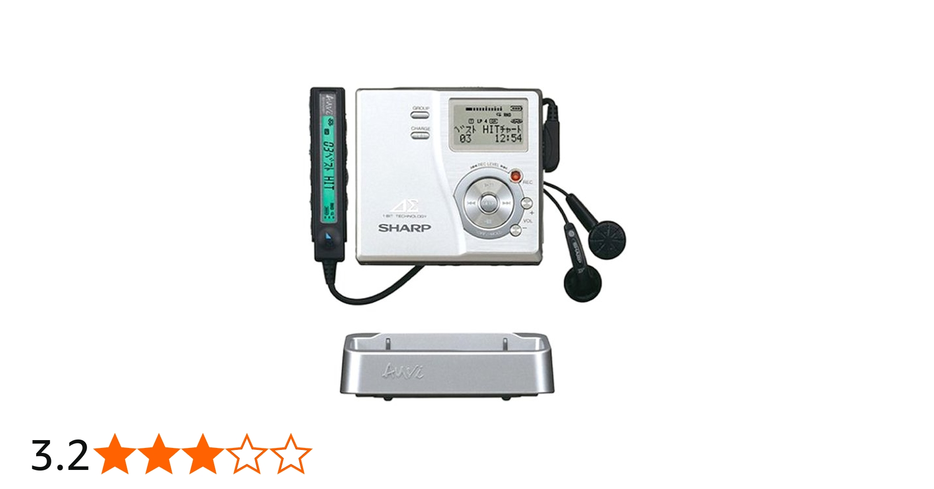 Amazon.co.jp: シャープ ポータブルMDレコーダー シルバー アウヴィ MD