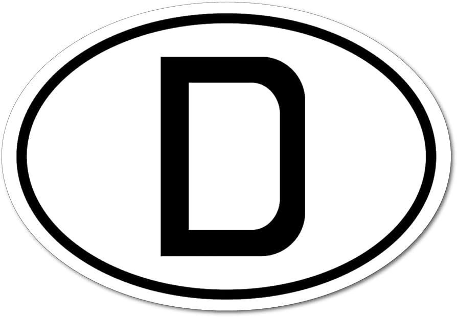 Amazon.co.jp: わーるどくらふと ドイツ「D」/ビークルID 車用 国識別