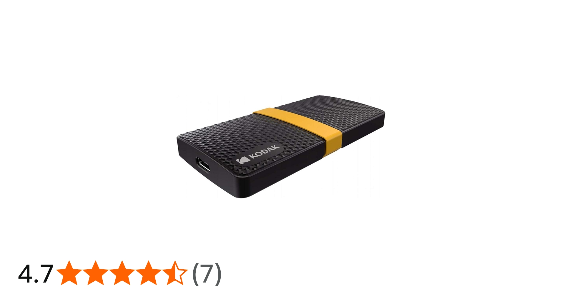 Amazon | KODAK ポータブルSSD X200ドライブ - 512GB、USB-C 3.1 Gen 2
