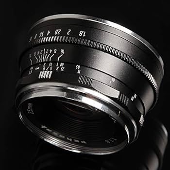 Pergear 25mm F1.8 Manual Focus Prime Fixed Lens for Fujifilm Fuji