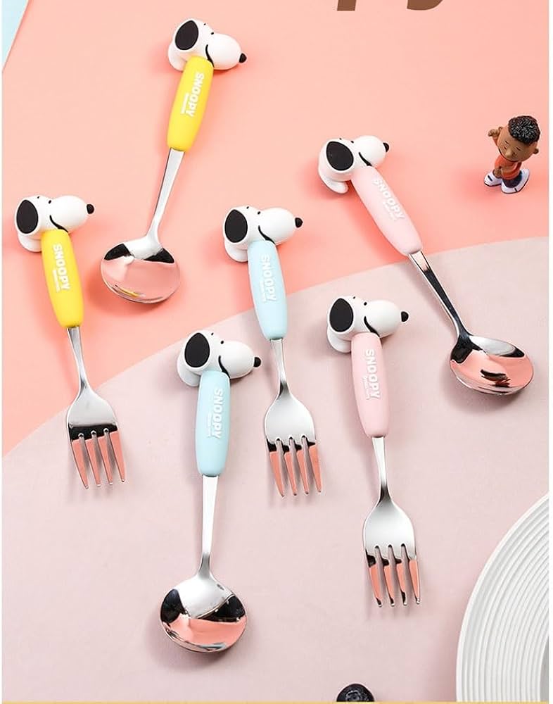 Amazon.co.jp: スヌーピー スプーンフォーク2点セット ケーキ コーヒー