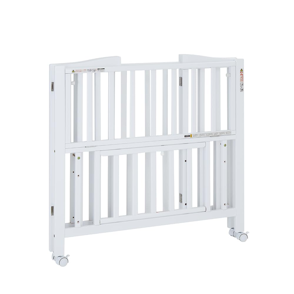 Amazon.co.jp: Katoji Crib Mini Size Foldable White for Newborns