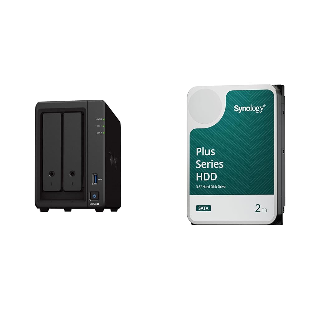 Amazon.co.jp: Synology NAS 2ベイ DiskStation DS723+ & Synology HDD