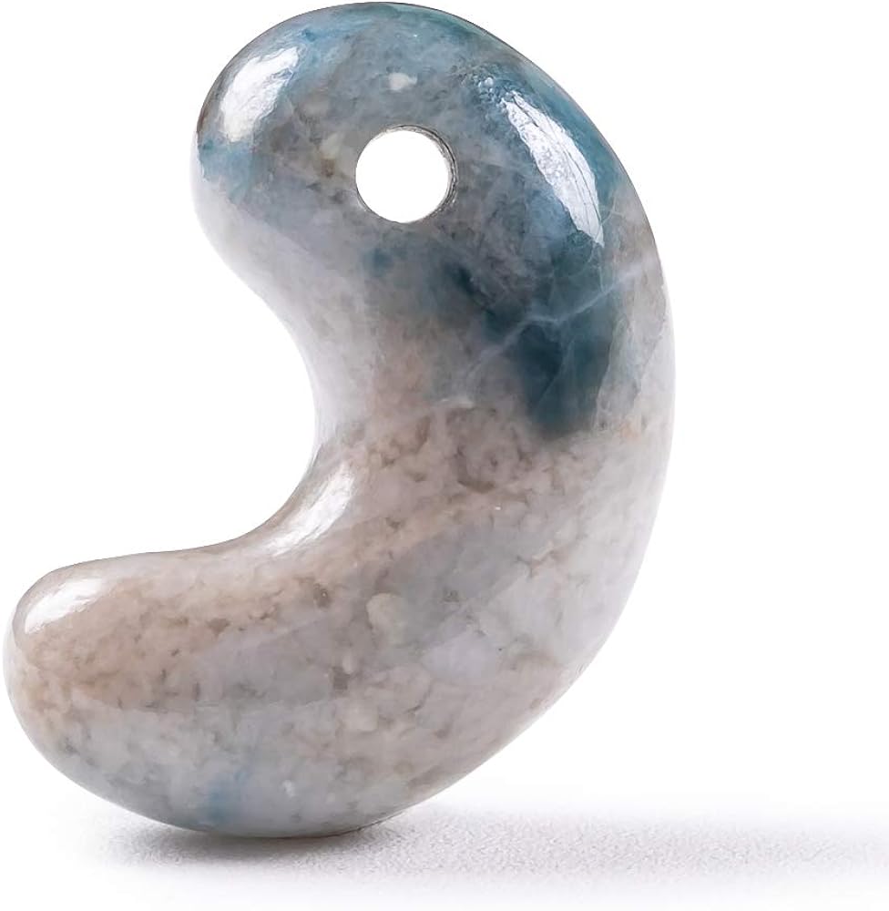 Amazon | （入コン沢）糸魚川天然翡翠 勾玉 青色 日本国石 縄文の