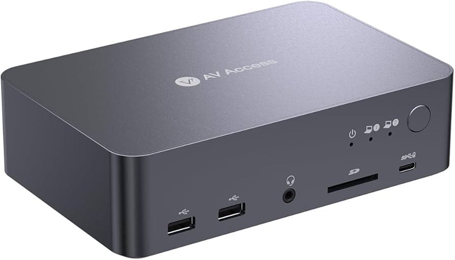 Amazon.co.jp: AV Access USB-C 12 in1ドッキングステーションの2入力2