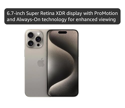 Amazon.com: Apple iPhone 15 Pro Max, 1TB, Natural Titanium