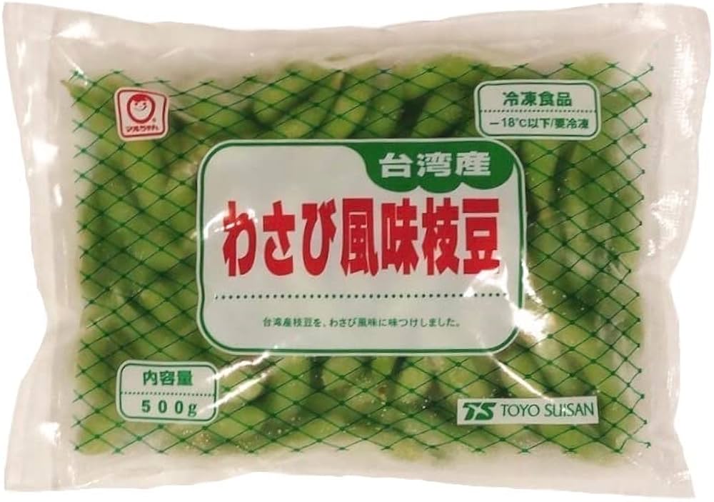 Amazon.co.jp: 東洋水産)わさび風味えだ豆500g : 食品・飲料・お酒