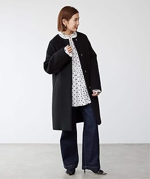 Amazon | [IÉNA] [イエナ]ラムウールノーカラーコート 34 ピンク