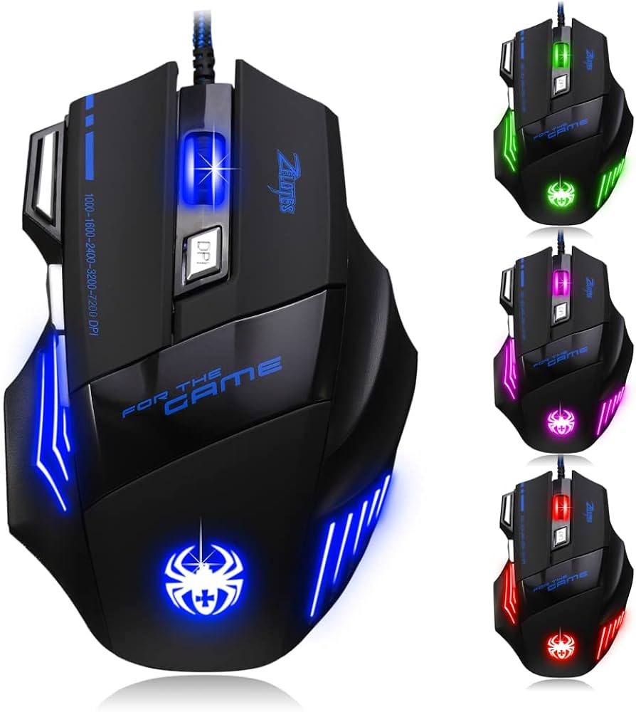 Amazon.com: zelotes Wired Gaming Mouse with Fire Button,7200 DPI,7