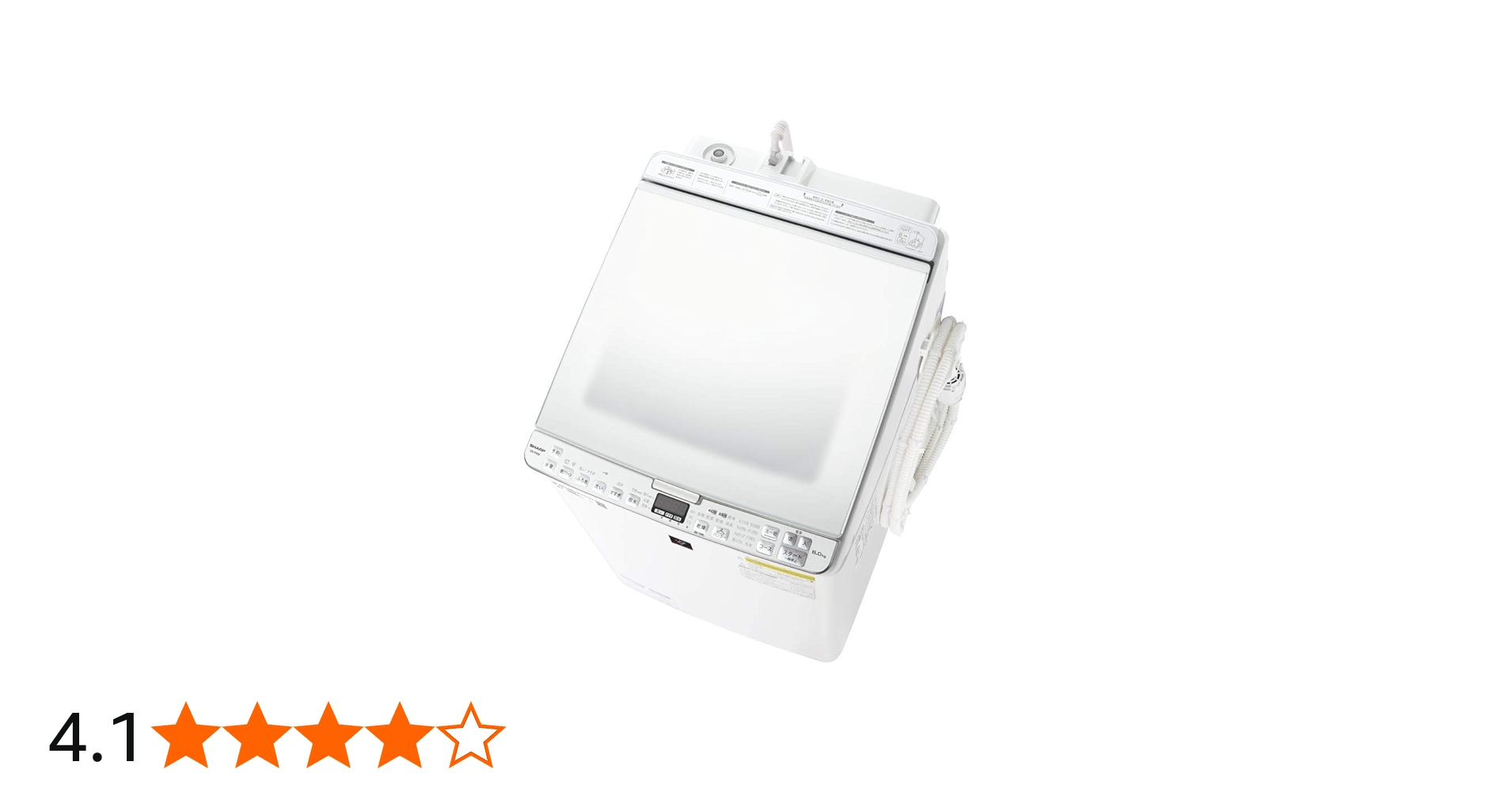 Amazon.co.jp: シャープ 洗濯機 洗濯乾燥機 ES-PX8E-W ガラストップ 穴